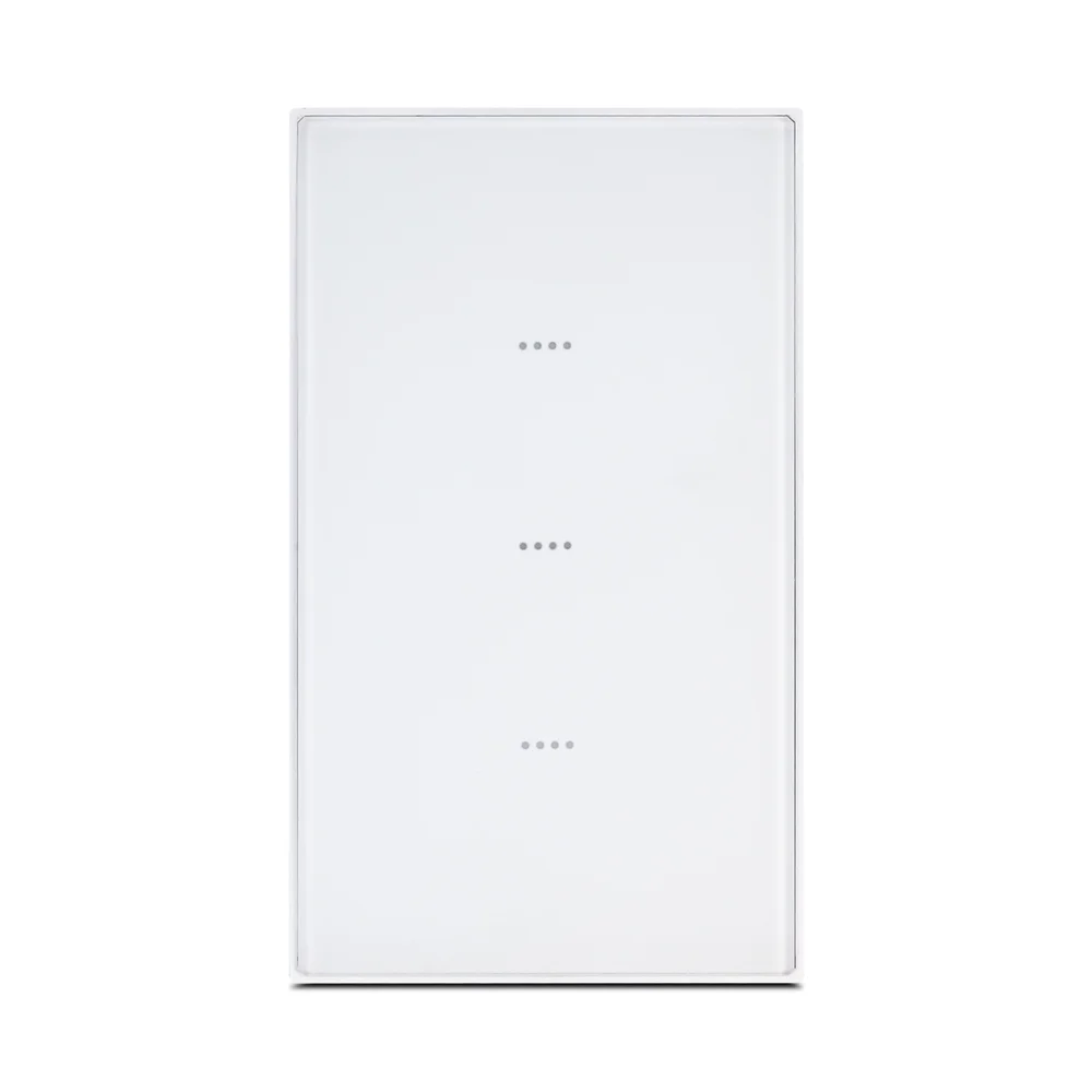 Imagem 2 de 5 do produto Interruptor Inteligente Wifi Vênus 3 Botões Soft Touch Branco Ekaza Alexa E Google - Branco