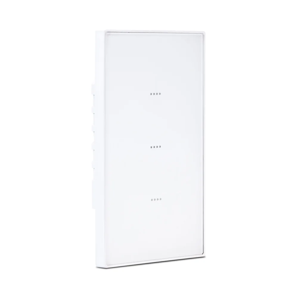 Imagem 3 de 5 do produto Interruptor Inteligente Wifi Vênus 3 Botões Soft Touch Branco Ekaza Alexa E Google - Branco