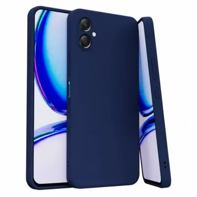 Capa Capinha Aveludada Azul Marinho Para Samsung Galaxy A06 4g