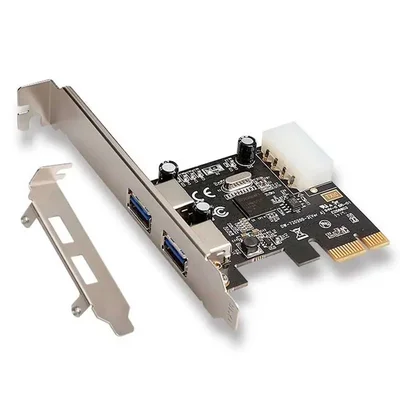 Placa PCi-express Usb 3.0 Knup Kp-t106, Interface PCi-e X1, 2 Portas Usb, Espelho Low Profile