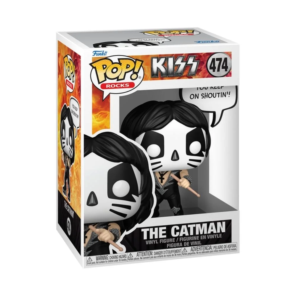 Imagem 2 de 5 do produto Boneco Funko Pop! Sayings Rocks Kiss - Peter Criss (the Catman)