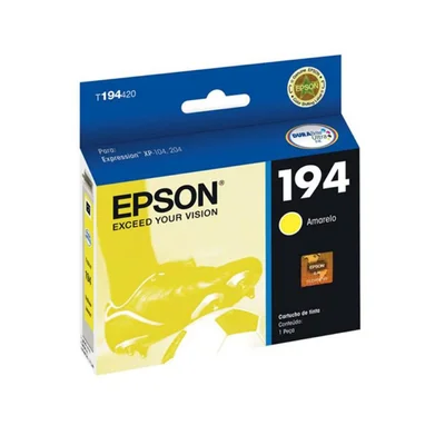 Cartucho De Tinta Epson T194420 t194 Amarelo | Expression Xp214 Xp 214 Xp204 Xp 204
