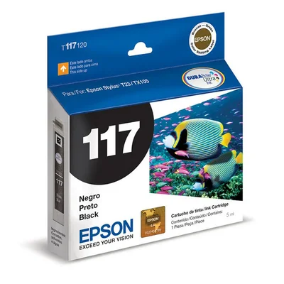 Cartucho De Tinta Epson T117 Preto T117120 | T23 T24 Tx105 Tx115