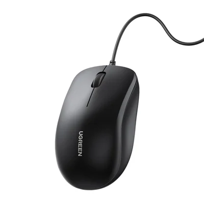 Mouse Com Fio Usb Ugreen Silencioso 1200 Dpi 3 Botões P/pc