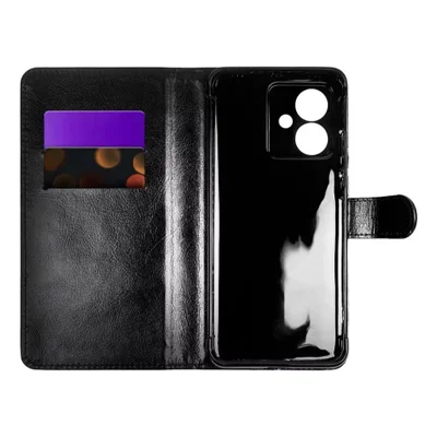 Capa Capinha Carteira Flip Para Motorola Moto G04 Preto