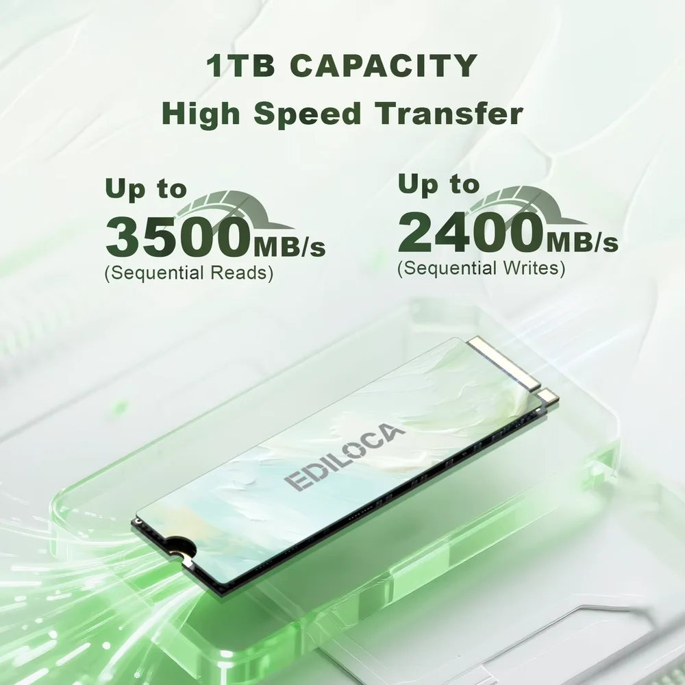 Ssd Nvme 256GB Ediloca En680e M.2 2280 Pcie 3.0 P/ Pc E Notebook