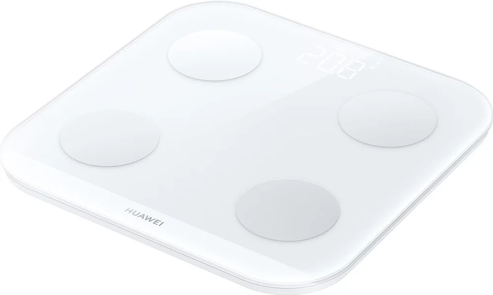 Imagem 2 de 5 do produto Balança Bioimpedância Inteligente Huawei Scale 3, Wifi, Bluetooth, Até 150Kg, Android, ou iOS, Branco - SCALE3