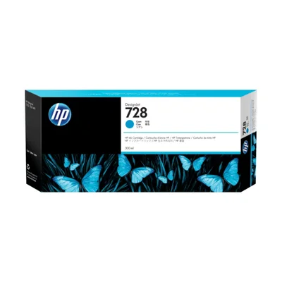 Cartucho De Tinta Hp 728 Ciano F9k17a | Plotter Hp Designjet T730 T830