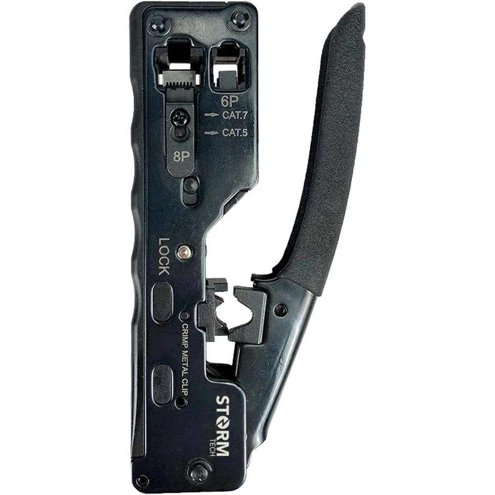 Alicate Para Crimpar Rj45/rj12 /rj11 Storm Preto