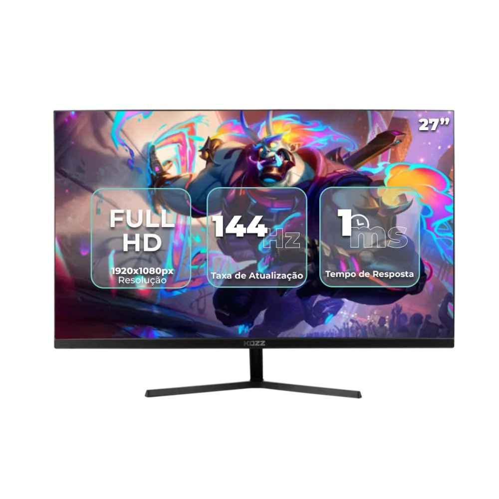 Monitor Gamer 27’’ Fhd 144hz 1ms HDMI Displayport Pronta Entrega
