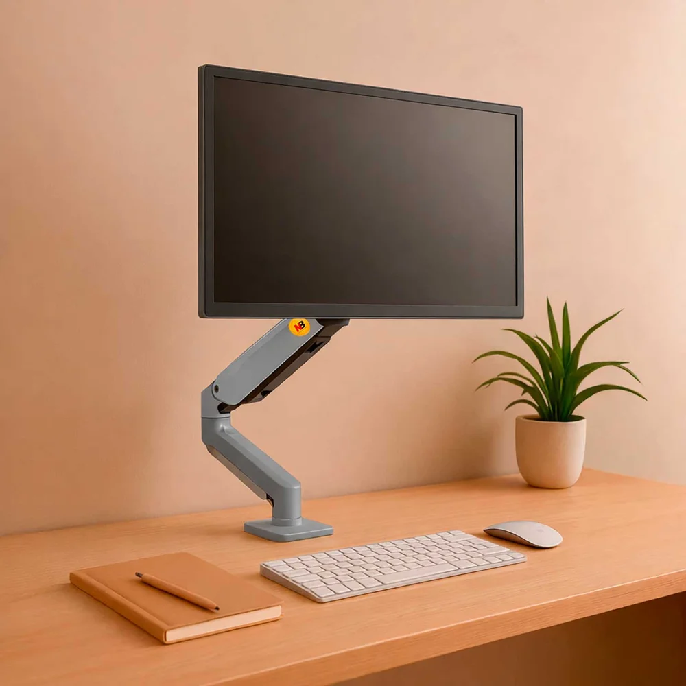 Imagem 5 de 5 do produto Suporte North Bayou Nb F80 Mesa P/ Tv/monitor 17 A 30" - Cinza