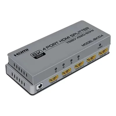 Splitter HDMI 1x4 8k Ultra Hd Divisor De Sinal Hub 2k 4k 8k