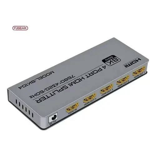 Imagem 2 de 5 do produto Splitter HDMI 1x4 8k Ultra Hd Divisor De Sinal Hub 2k 4k 8k