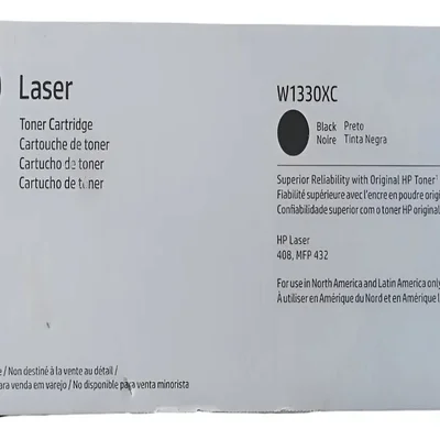 Cartucho Toner Hp W1330xc Hp M432 Hp 408 Preto Laserjet Monocromatica