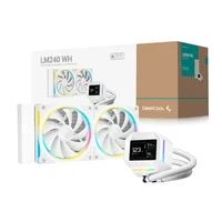 Water Cooler 240mm Deepcool Lm240 Wh, ARGB, Display, White - R-lm240-whdmmc-1 2