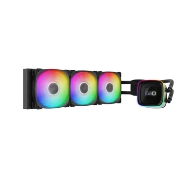 Water Cooler 360mm Geometric Eskimo Igloo Neon 36 RGB, Black - Geo-ei-n36b
