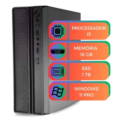 Computador PC Slim i5 3ª Geração 16gb SSD 1TB WINDOWS 11 Pro