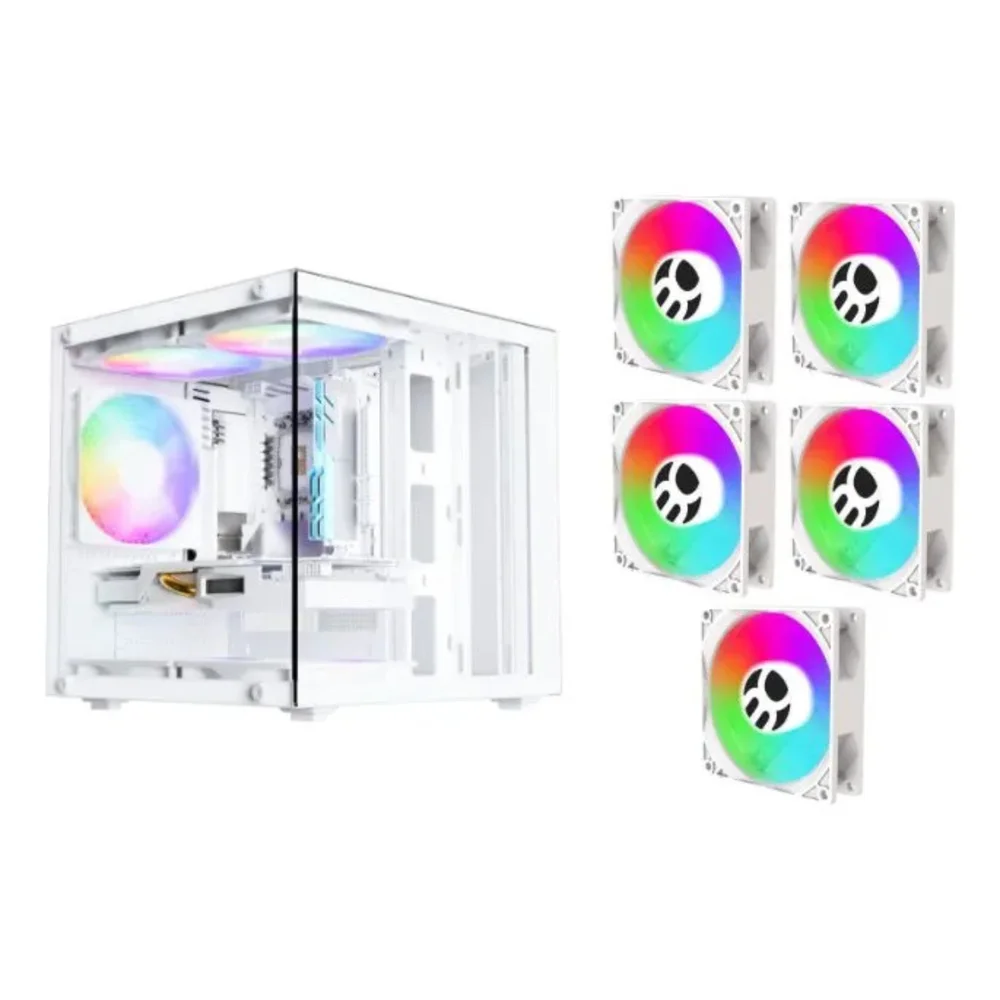 Imagem 4 de 5 do produto Gabinete Gamer Aquário Life Pro Bg-066 C/ 5 Cooler Fans Branco