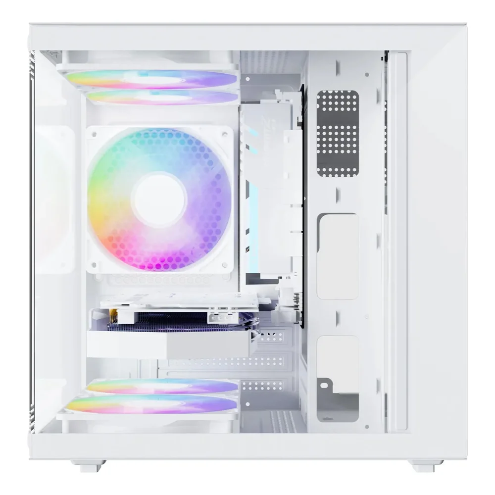 Imagem 5 de 5 do produto Gabinete Gamer Aquário Life Pro Bg-066 C/ 5 Cooler Fans Branco