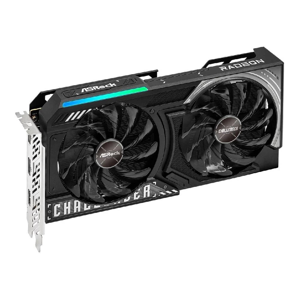 Imagem 2 de 5 do produto Placa De Vídeo Asrock Amd Radeon Rx 9060 Xt Challenger Oc 16gb Gddr6 128 Bits - 90-ga5qzz-00uanf