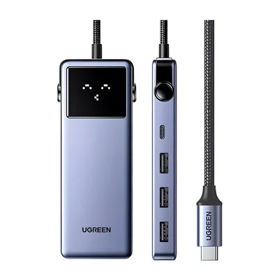 Hub Usb-c Ugreen 7 Em 1 HDMI Usb-c 3 Usb-a Rj45 Ethernet