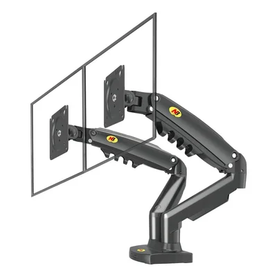 Suporte Duplo Articulado Para Monitores 17 A 35 Pistão A Gás F160