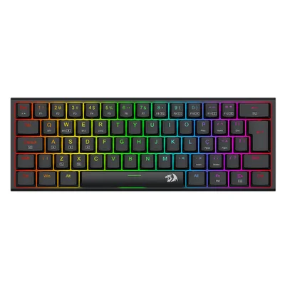 Teclado Mecanico Gamer Anivia Pro RGB Wireless Switch Brown Redragon K614RGB-pro Preto