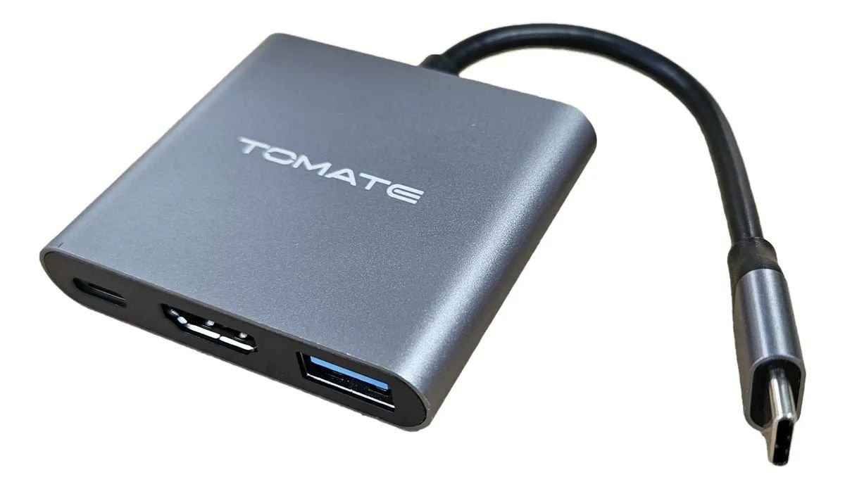 Adaptador 3 Em 1 Type-c Para Pd / HDMI / Usb Tomate Mtv-727