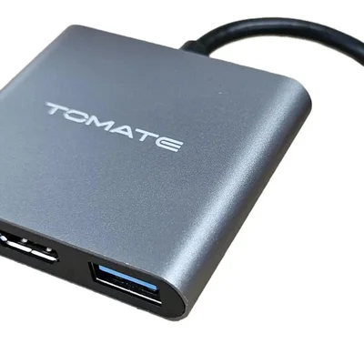 Adaptador 3 Em 1 Type-c Para Pd / HDMI / Usb Tomate Mtv-727