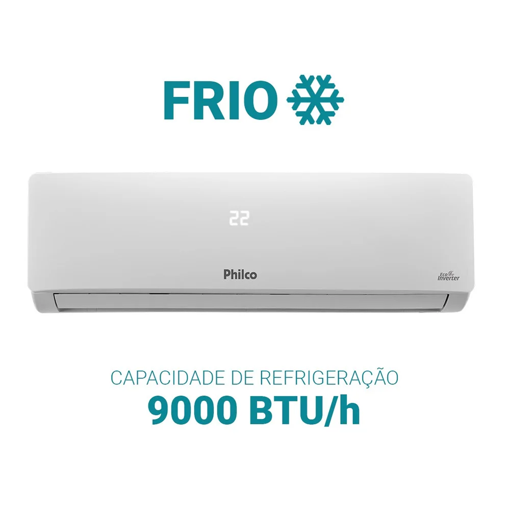 Imagem 3 de 5 do produto Ar Condicionado Split Pac9fb Inverter 9000btus Frio Philco