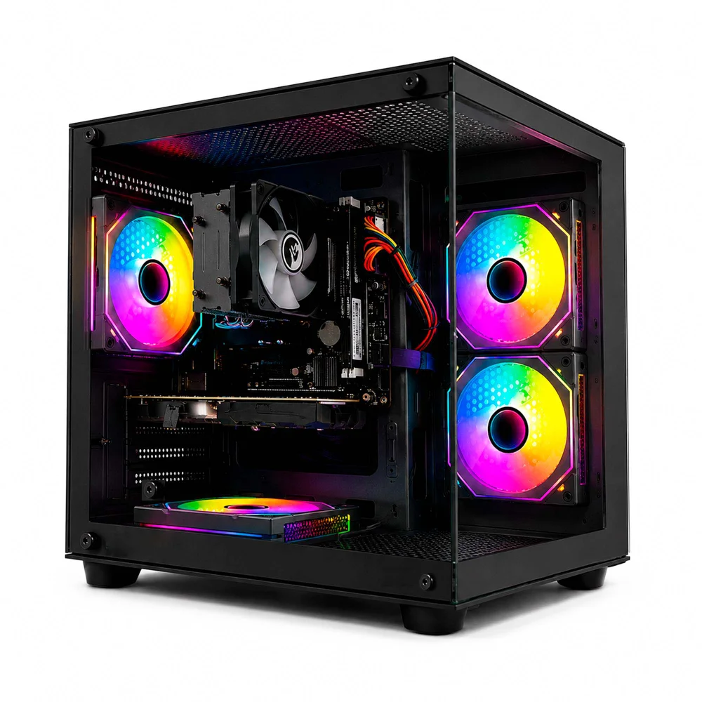 Cpu Gamer Amd Ryzen 7 5700g 32gb Ram 1TB Nvme RTX 5060 - Gabinete Aquário