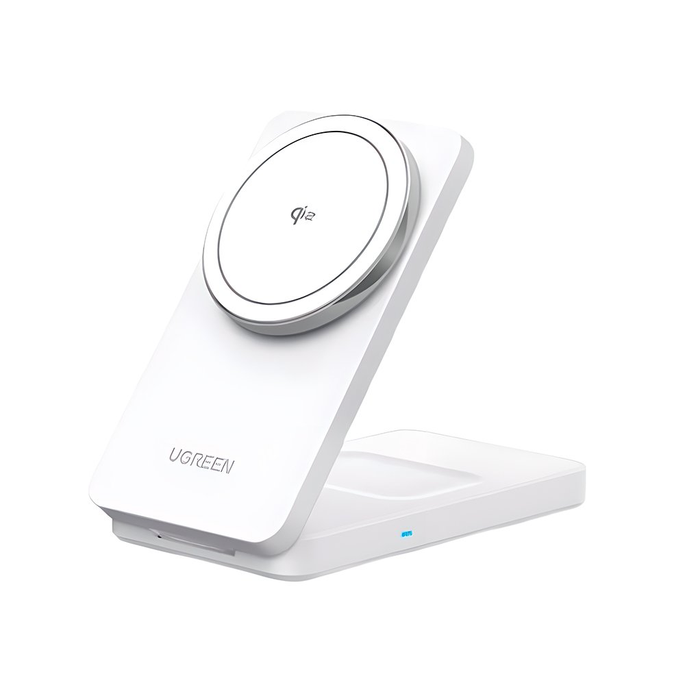 Ugreen Carregador Sem Fio Magnético 2 Em 1 Qi2 20w Magsafe