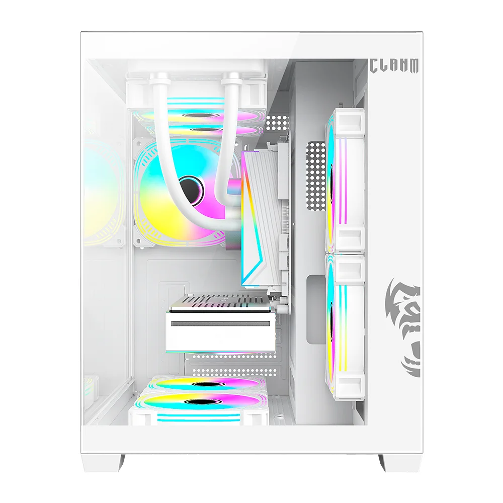 Imagem 3 de 5 do produto Gabinete Gamer Snow Grodd C/ 5 Fans Snow Auster RGB- Clanm