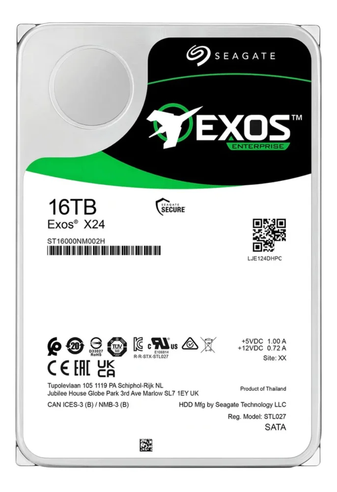 Hd Seagate  16tb Sata Enterprise Exos - St16000nm002h