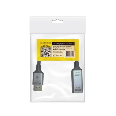 Displayport 1.4 Macho HDMI 2.1 Femea Premium Cabos Golden