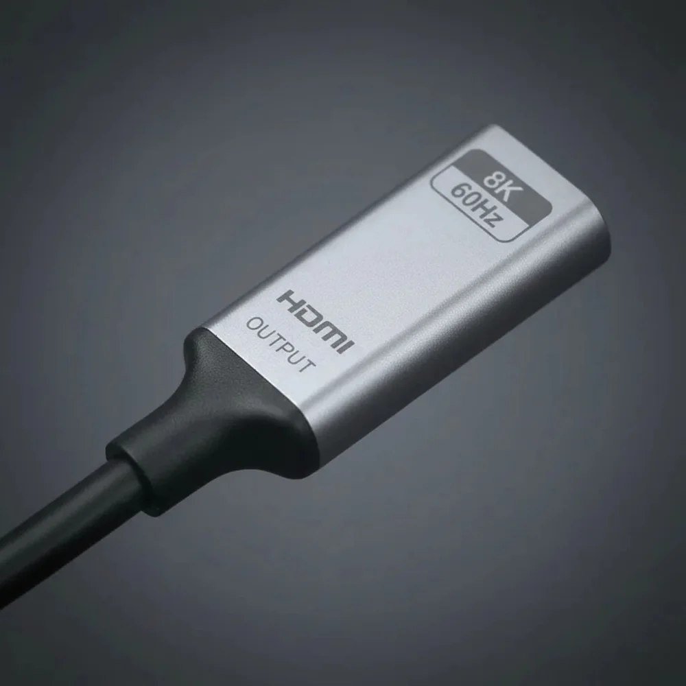 Imagem 2 de 5 do produto Displayport 1.4 Macho HDMI 2.1 Femea Premium Cabos Golden