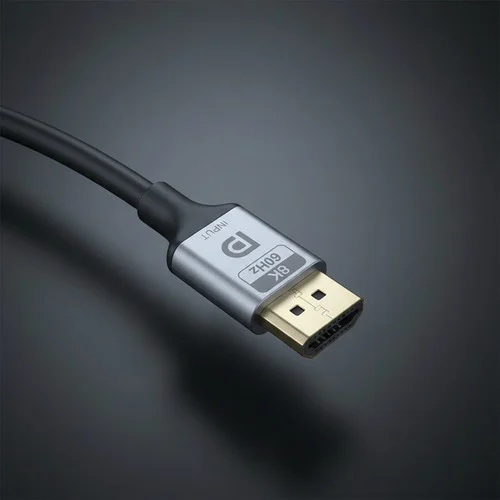 Imagem 5 de 5 do produto Displayport 1.4 Macho HDMI 2.1 Femea Premium Cabos Golden