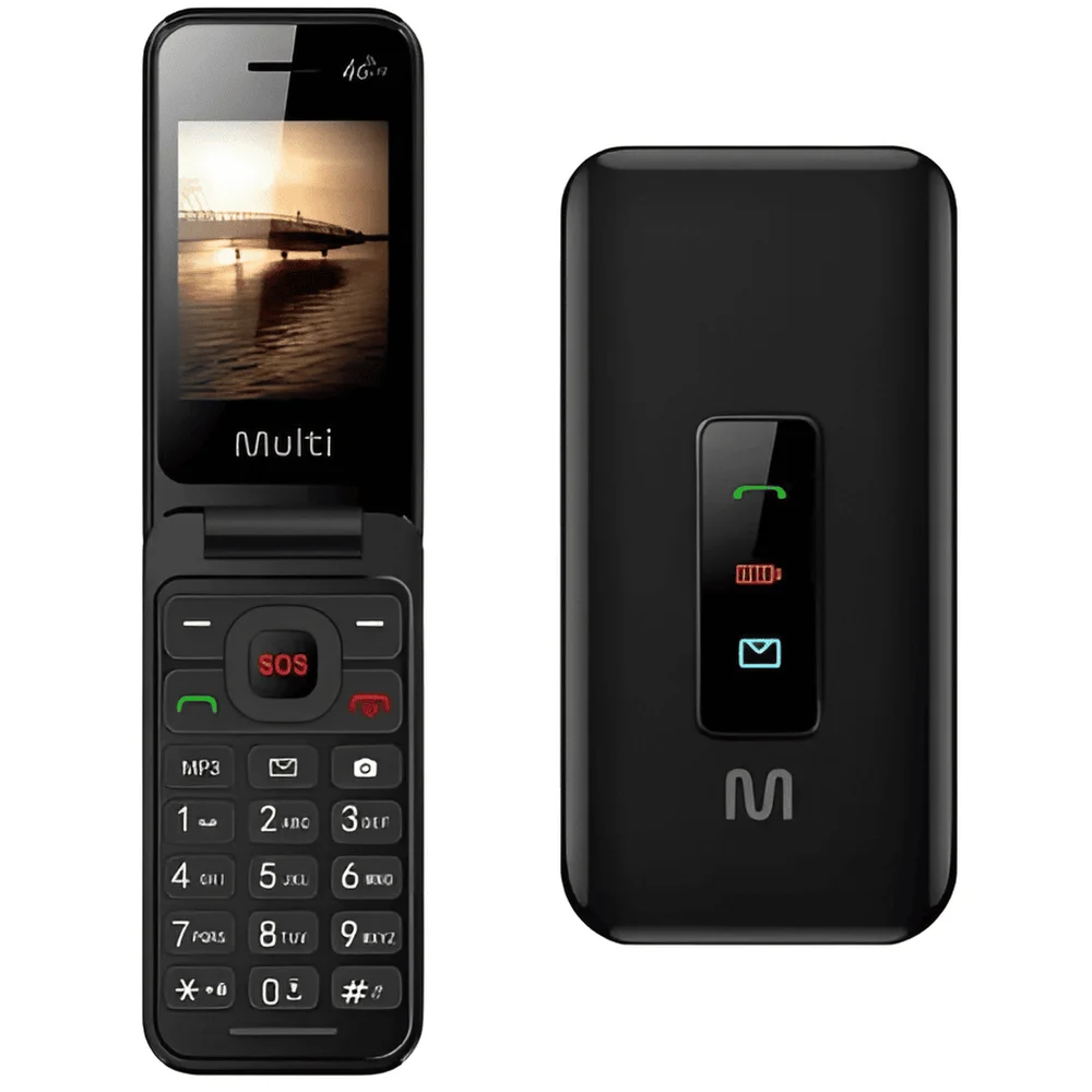 Imagem 3 de 4 do produto Celular 4g Flip Multilaser Com Teclas Grandes