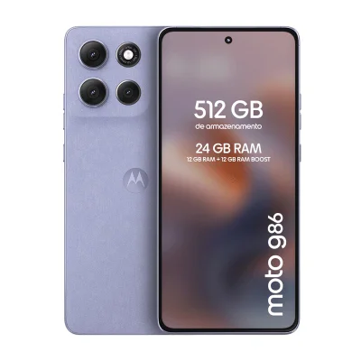 Smartphone Motorola Moto G86 5g 512gb - Lilás, 24gb (12gb Ram+12gb Ram Boost), Câmera 50mp, Tela 6,7”