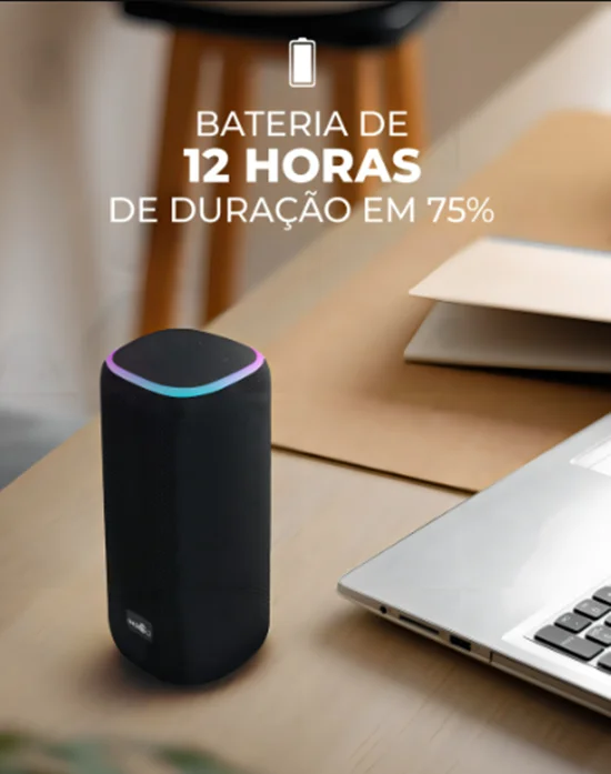 Imagem 4 de 5 do produto Caixa De Som Bluetooth Imenso X81 60w Tws À Prova D'água RGB