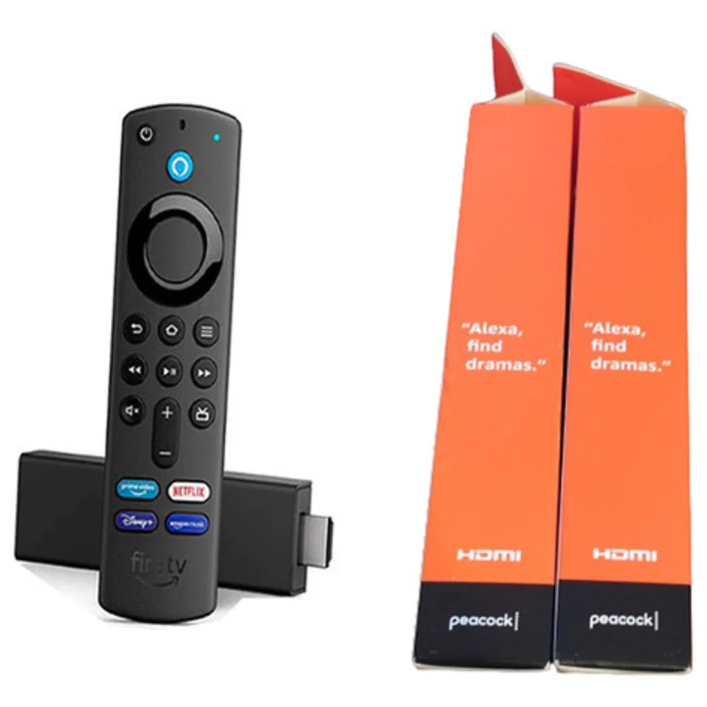 家電 fire tv 3rd gen 4k Amazon Fire TV 3ª geração de voz 4K 8GB preto com 2GB de memória