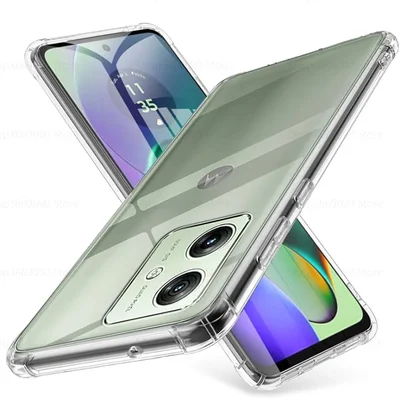 Capa Capinha Para Motorola Moto G54 Case Transparente Com Bordas Anti Impacto