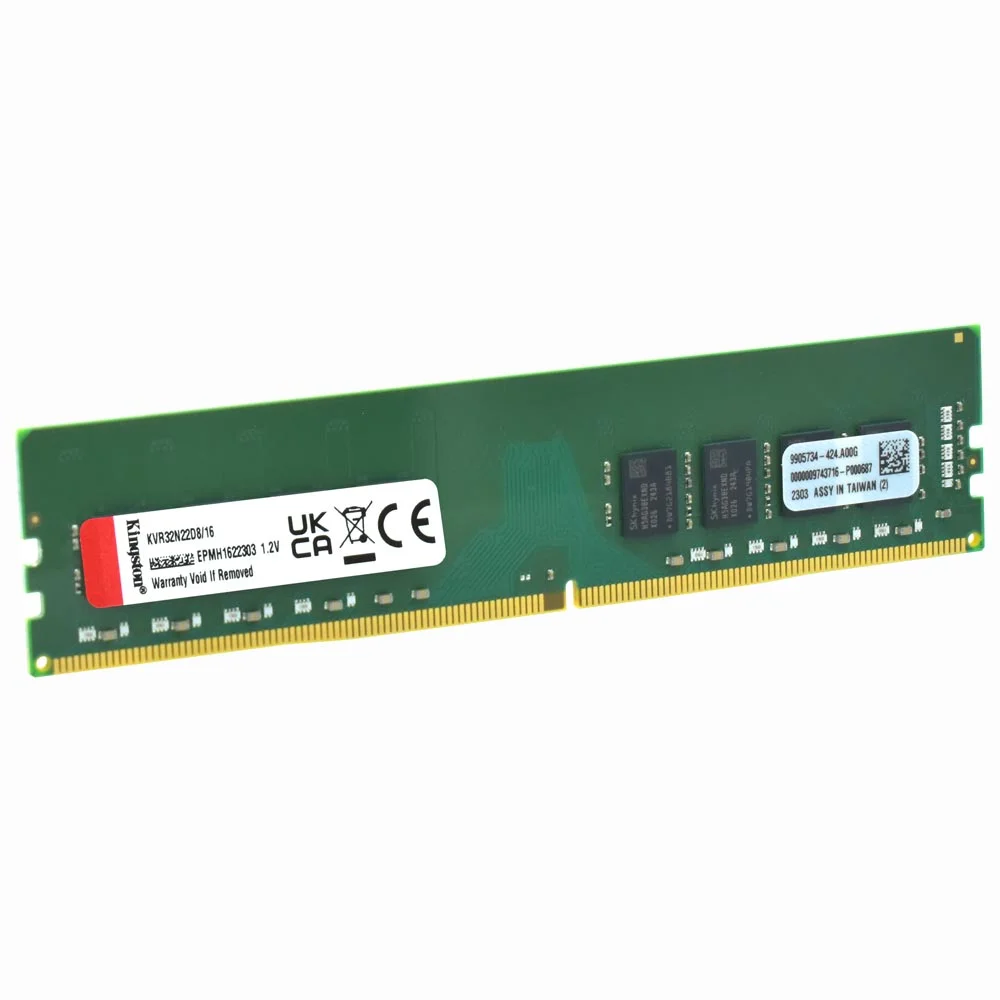 Imagem 2 de 2 do produto Memoria Kingston 16gb Ddr4 3200mhz Kvr32n22d8/16wp