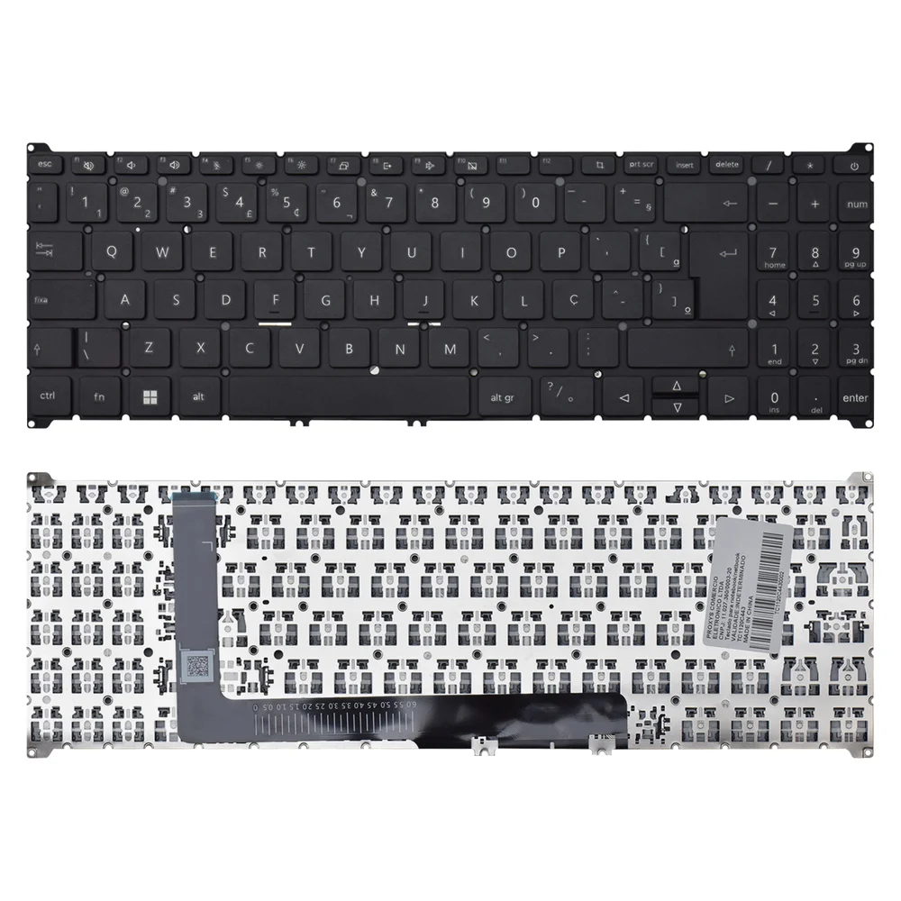 Teclado Para Notebook Acer Aspire A515-58 Sem Iluminação Teclado Para Notebook Acer Aspire A515-58 Sem Iluminação