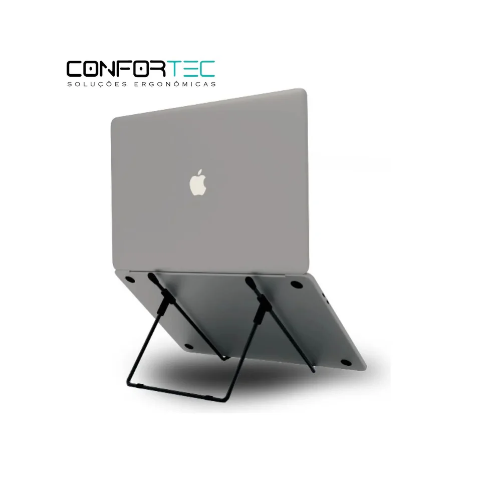 Imagem 2 de 5 do produto Suporte Ergonômico Para Notebook / Tablet - Ajustável 35°-60° – Easy Preto