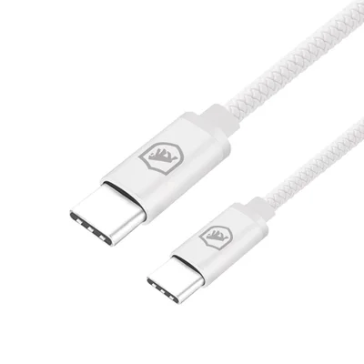 Cabo Symetric - Branco - Tipo C / Tipo C - 1,5m - Gshield