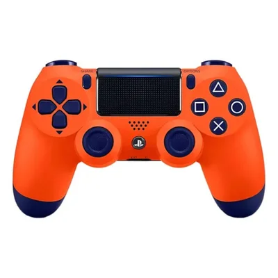 Controle Sem Fio Compatível Com Play4 Ps4 Playstation 4 / Slim / Pro / PC E Smart Tvs Samsung Cor Laranja