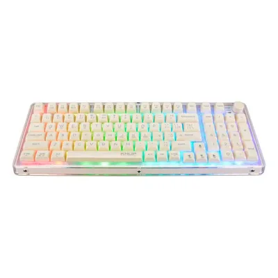 Teclado Mecânico RGB Sem Fio Knup Kp-te135 – Switch Blue, Anti-ghosting E Roda Multifuncional