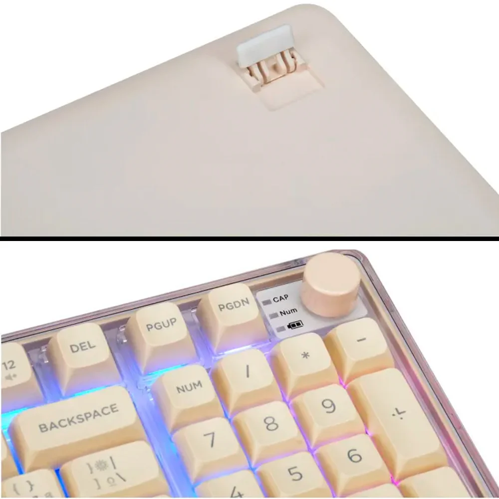 Imagem 2 de 5 do produto Teclado Mecânico RGB Sem Fio Knup Kp-te135 – Switch Blue, Anti-ghosting E Roda Multifuncional