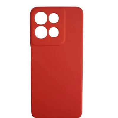 Capa Capinha Case Silicone Aveludado Para Moto G15 Vermelho